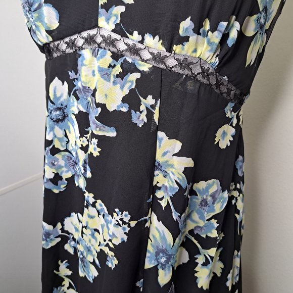 Soprano Floral Lined Dress Spaghetti Straps Multicolor Size L New with Tag - Picture 8 of 11